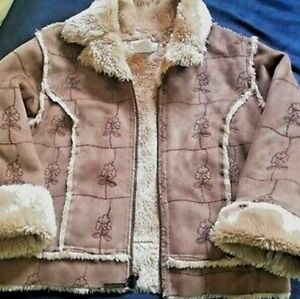 WIDGEON Girls Coat Jacket - SIZE 6 Faux Fur